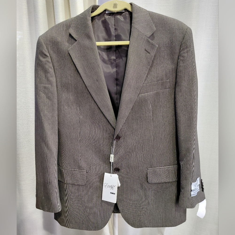 NWT Ezra K Brown Men's Blazer